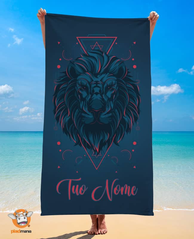 Telo mare Personalizzato con nome – Lion