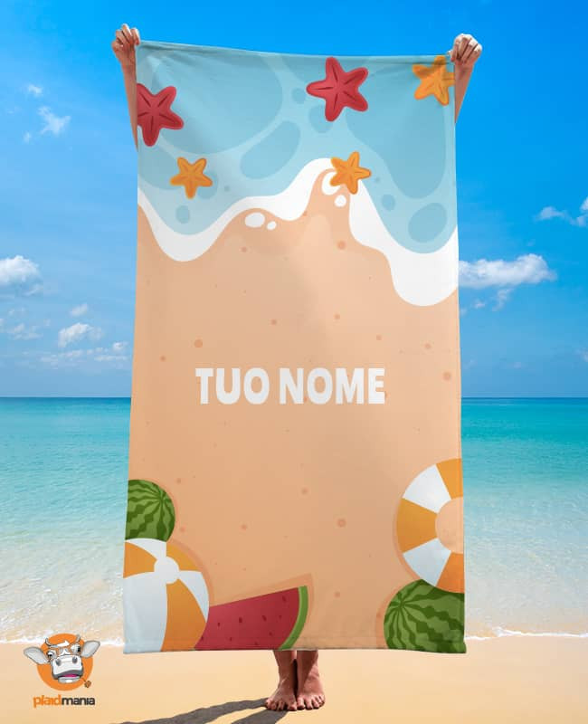 Telo mare Personalizzato con nome – Fun Beach