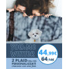 Offerta YouAndMe Winter - 2 Plaid 100x180 Personalizzati con una foto