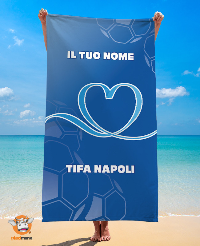 Telo mare Napoli personalizzato con nome – Tifoso del Napoli
