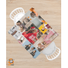 Tovaglia da cucina 140x140 cm personalizzata con foto collage