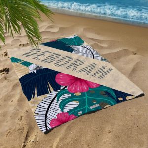 Telo mare Personalizzato Colored Leaf