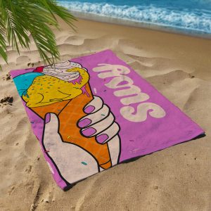 Telo mare Personalizzato Purple Cream