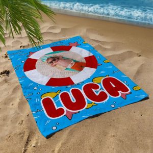 Telo mare Personalizzato Baby Boy Sea