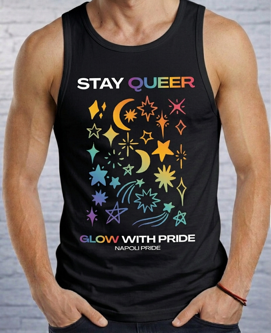 Canotta Napoli Pride - Stay Queer, Glow with Pride