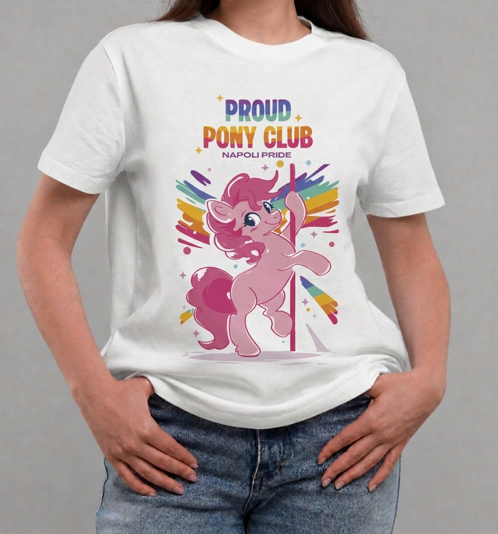 T-shirt Napoli Pride - Proud Pony Club - immagine 2